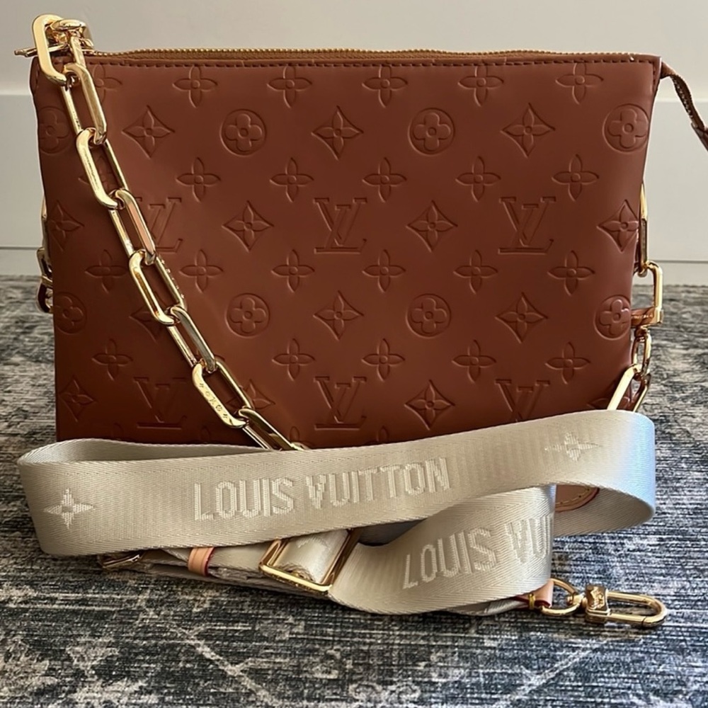 Camel colored purse